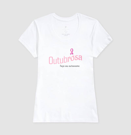 Camiseta Feminina Outubro Rosa