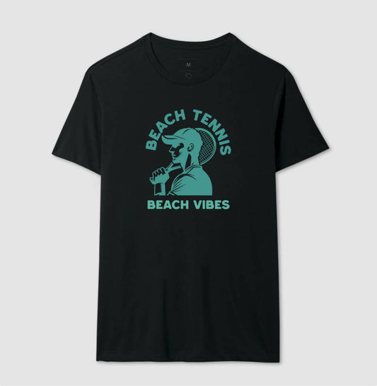 Camiseta Beach Tennis Vibes Algodão - Masculina
