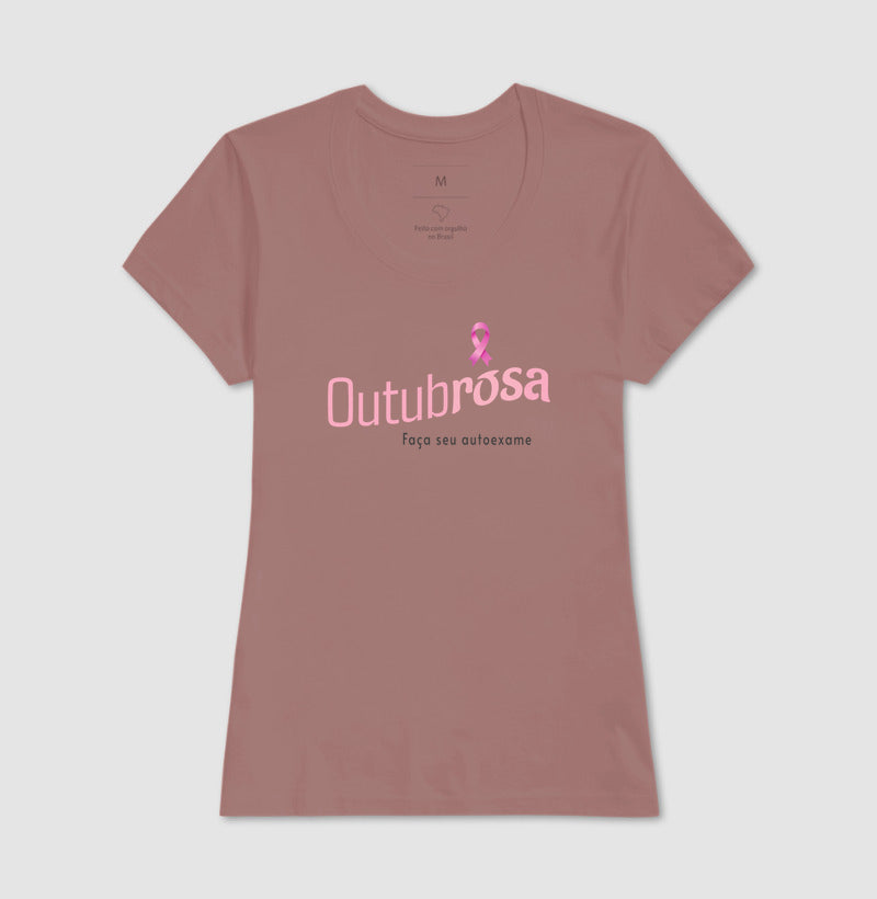 Camiseta Feminina Outubro Rosa