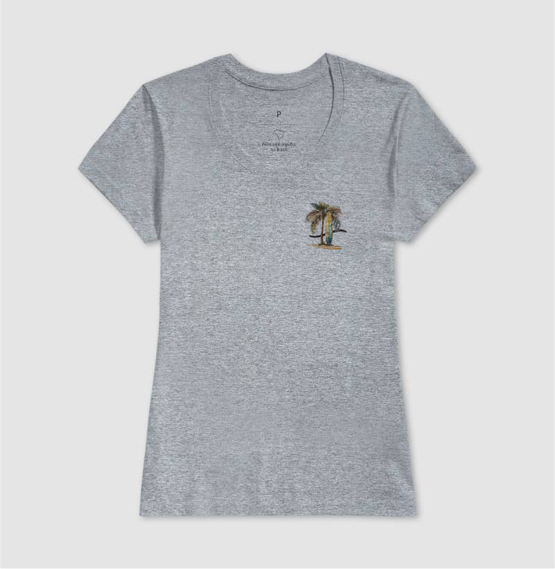 Camiseta Básica Palms 100% Algodão