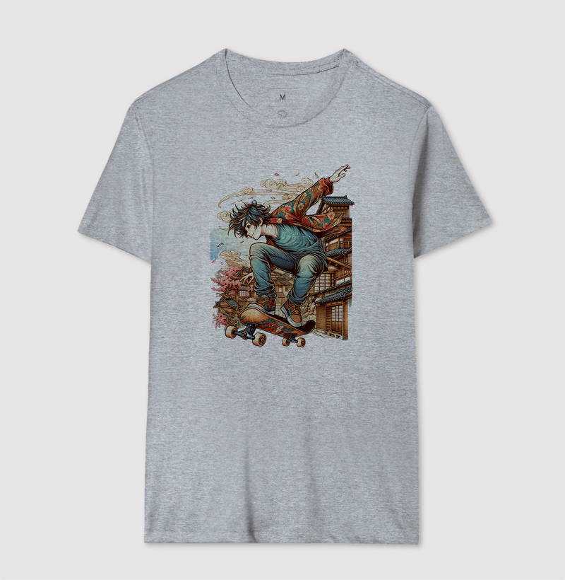 Camiseta Skateboard 100% Algodão