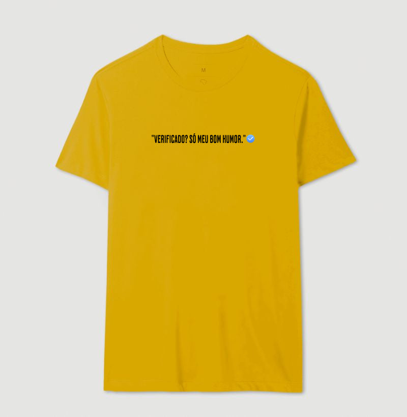 Camiseta Verificado 100% Algodão