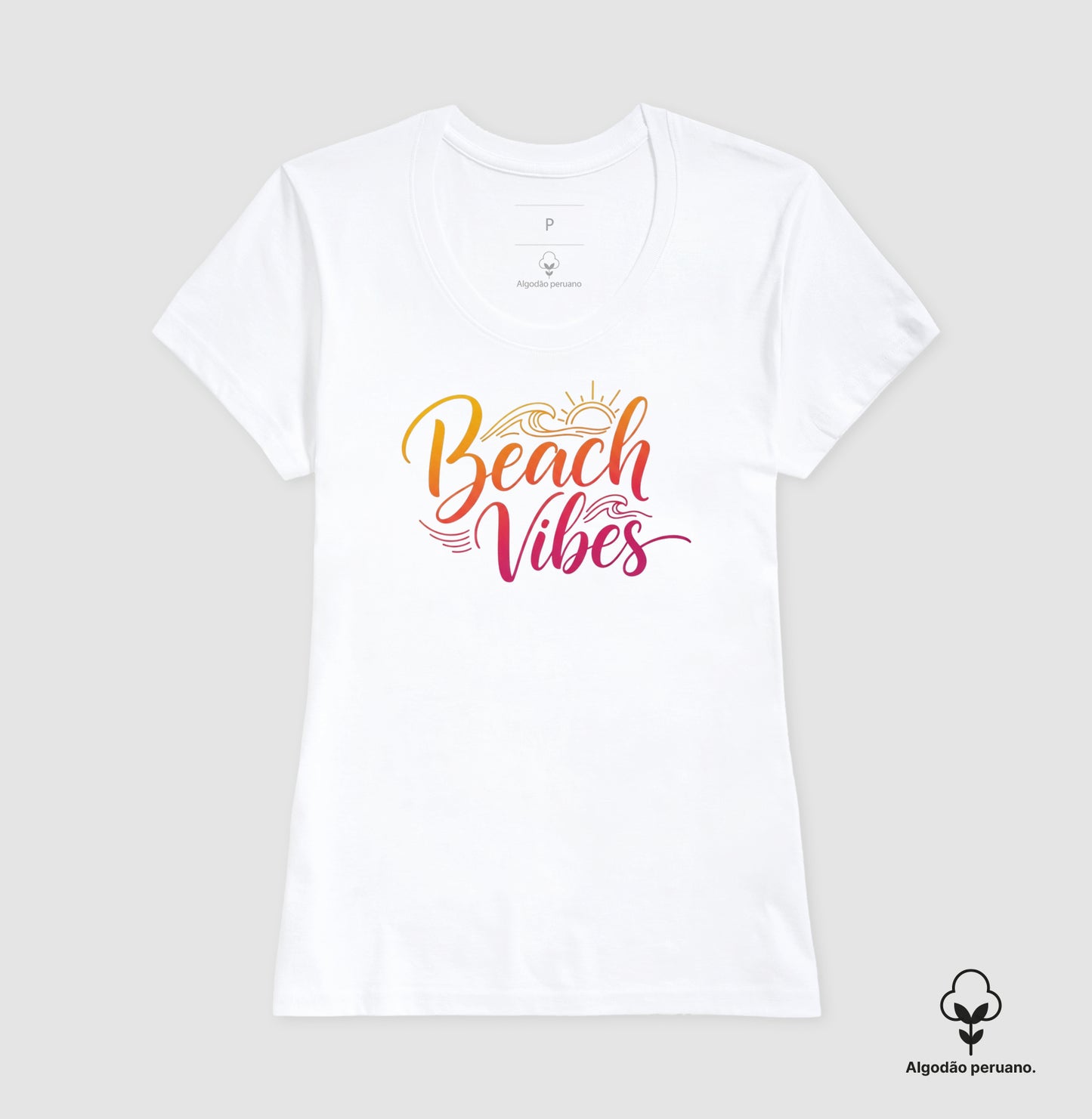 Camiseta 100% Algodão Peruano Beach Vibes