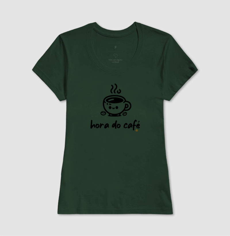 Camiseta Básica 100% Algodão Hora do Café