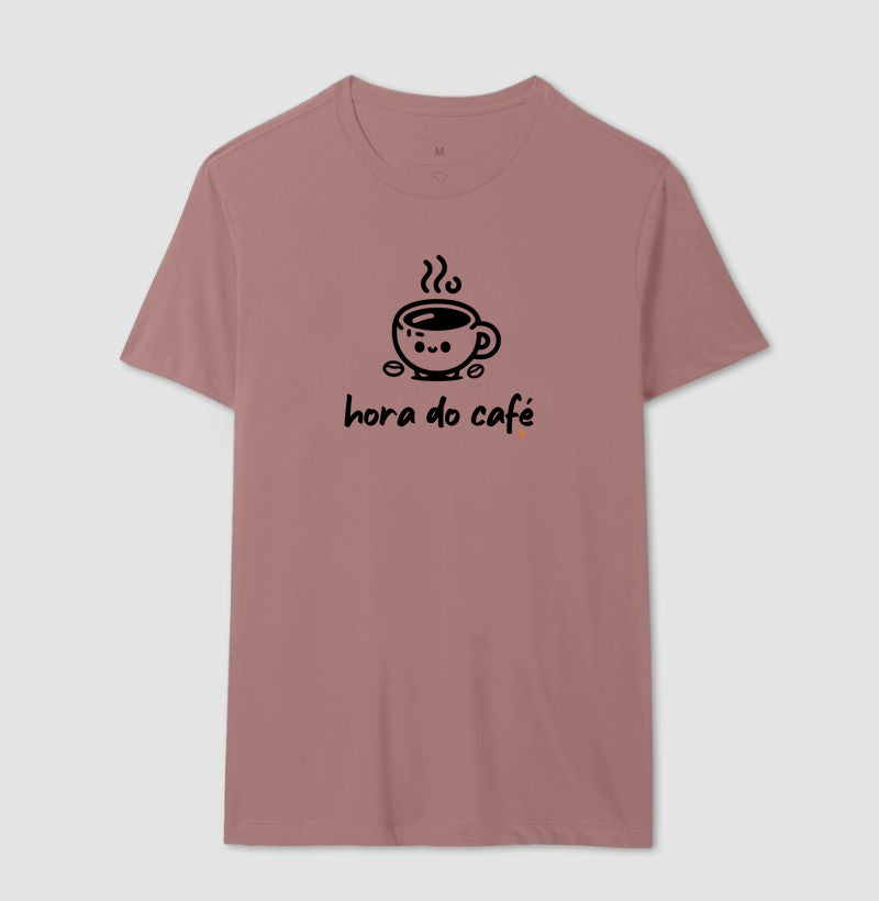 Camiseta Básica 100% Algodão Hora do Café