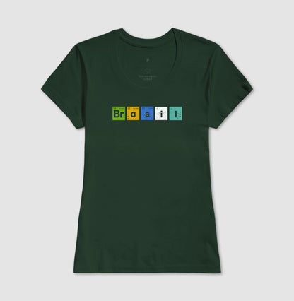 Camiseta 100% Algodão Brasil
