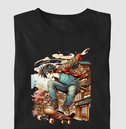 Camiseta Skateboard 100% Algodão