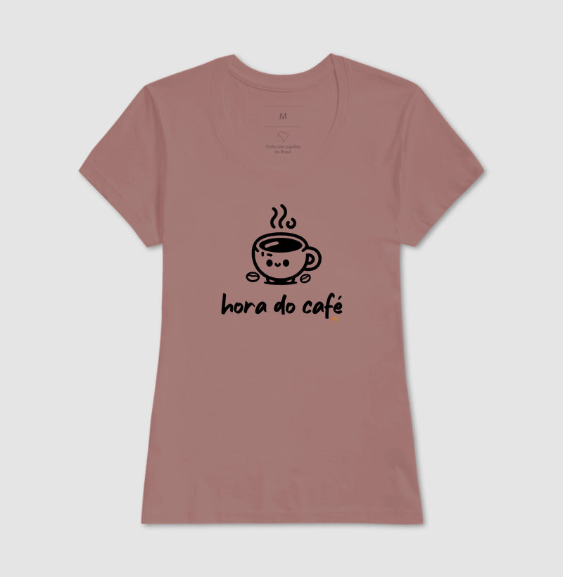 Camiseta Básica 100% Algodão Hora do Café