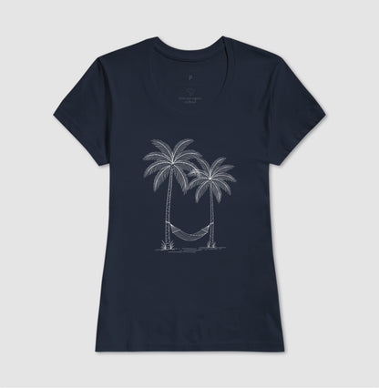 Camiseta 100% Algodão Coqueiro e Rede