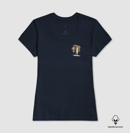 Camiseta Básica Palms Algodão Peruano