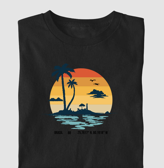 Camiseta Verão Brasil Algodão
