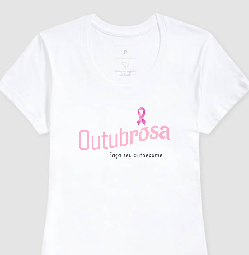 Camiseta Feminina Outubro Rosa