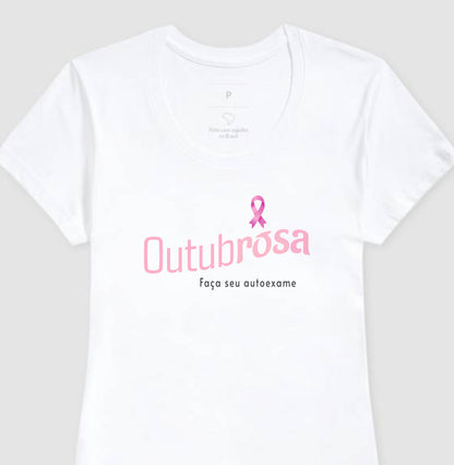 Camiseta Feminina Outubro Rosa