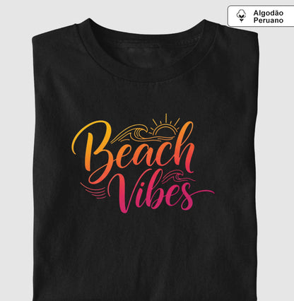 Camiseta 100% Algodão Peruano Beach Vibes