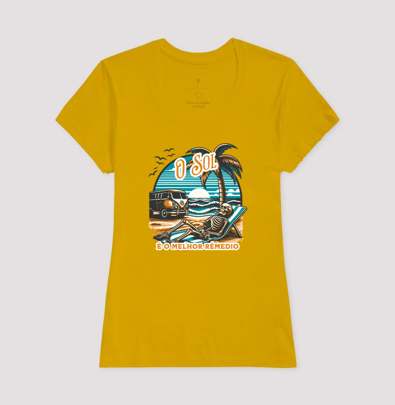 Camiseta Sol é Melhor Rémedio Algodão