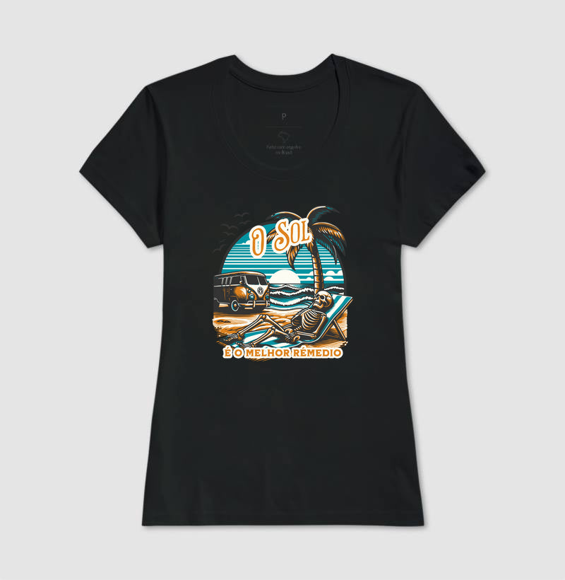 Camiseta Sol é Melhor Rémedio Algodão