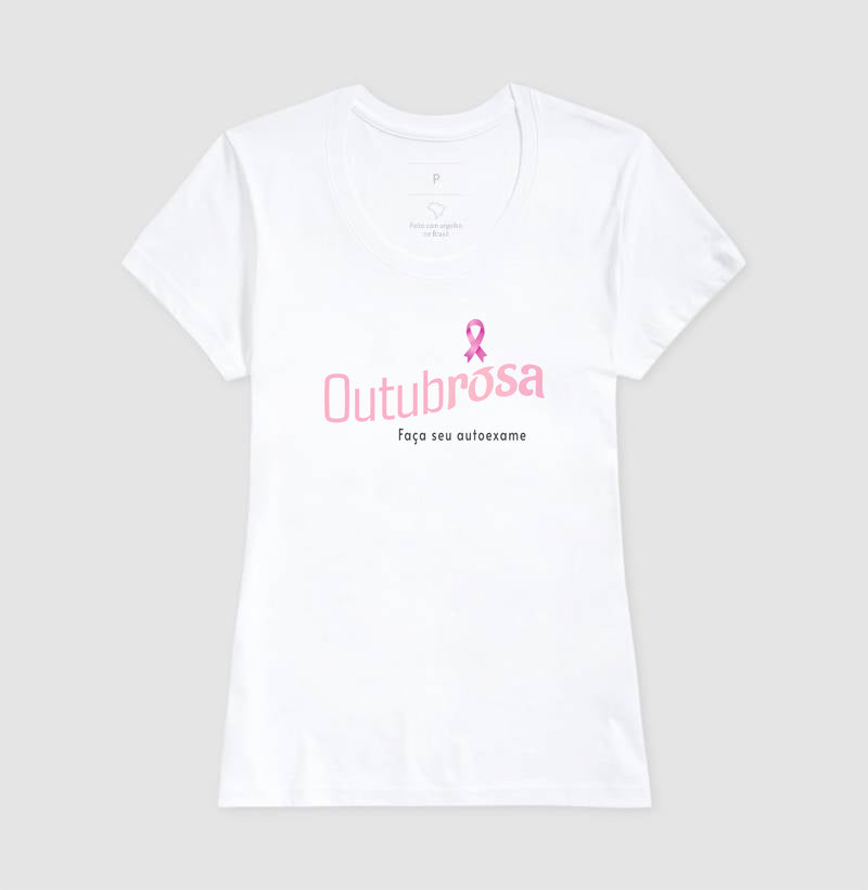 Camiseta Feminina Outubro Rosa