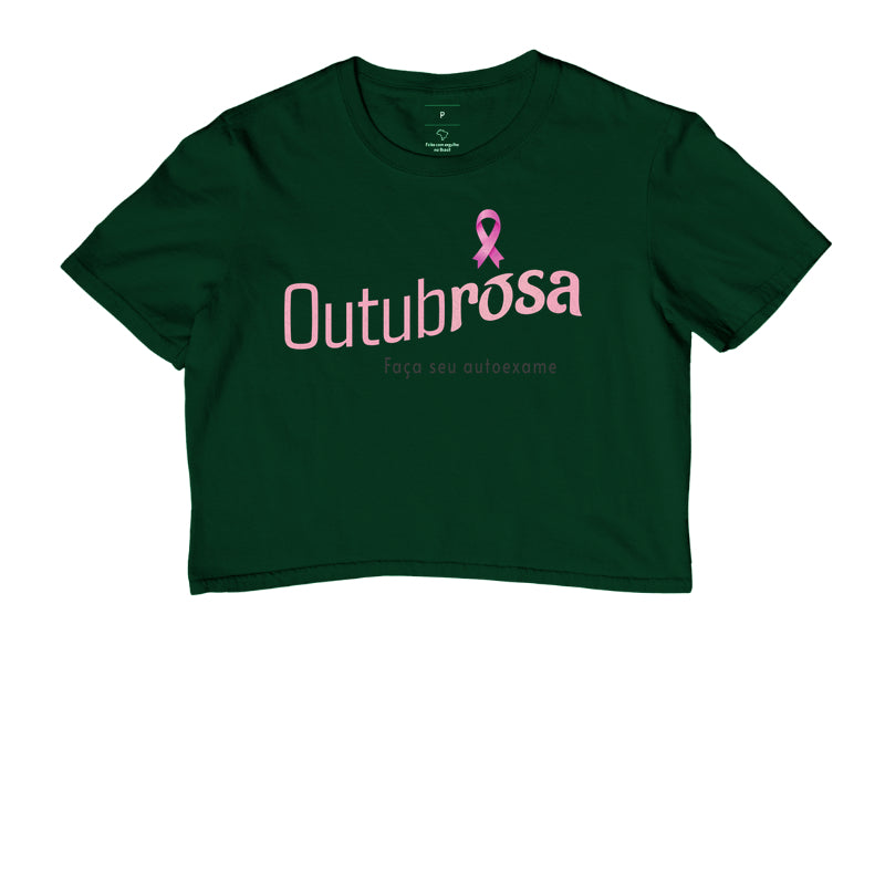 Cropped Feminina Outubro Rosa