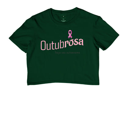 Cropped Feminina Outubro Rosa