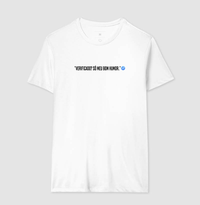Camiseta Verificado 100% Algodão