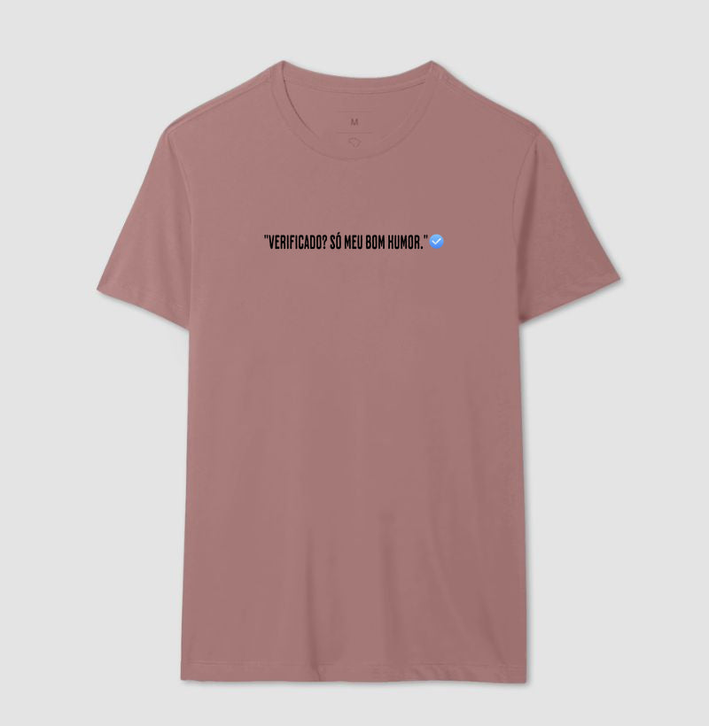 Camiseta Verificado 100% Algodão