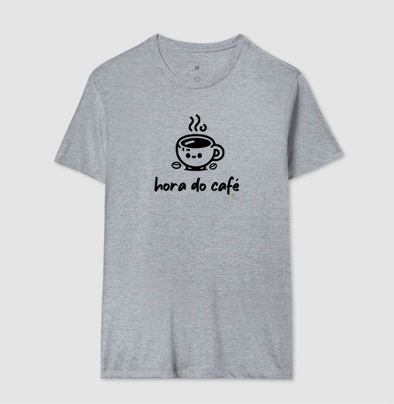 Camiseta Básica 100% Algodão Hora do Café