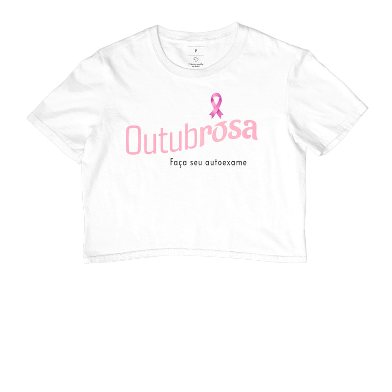 Cropped Feminina Outubro Rosa