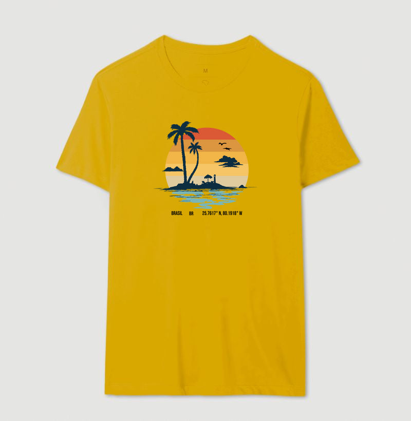 Camiseta Verão Brasil Algodão