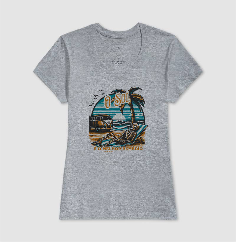 Camiseta Sol é Melhor Rémedio Algodão