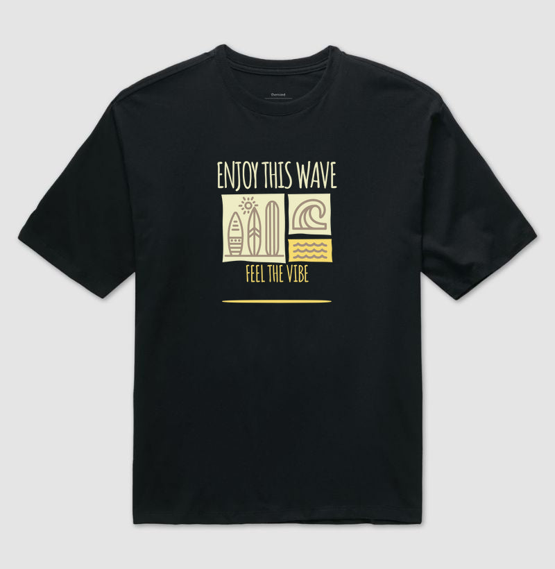 Camiseta Oversized Vibe 100% Algodão