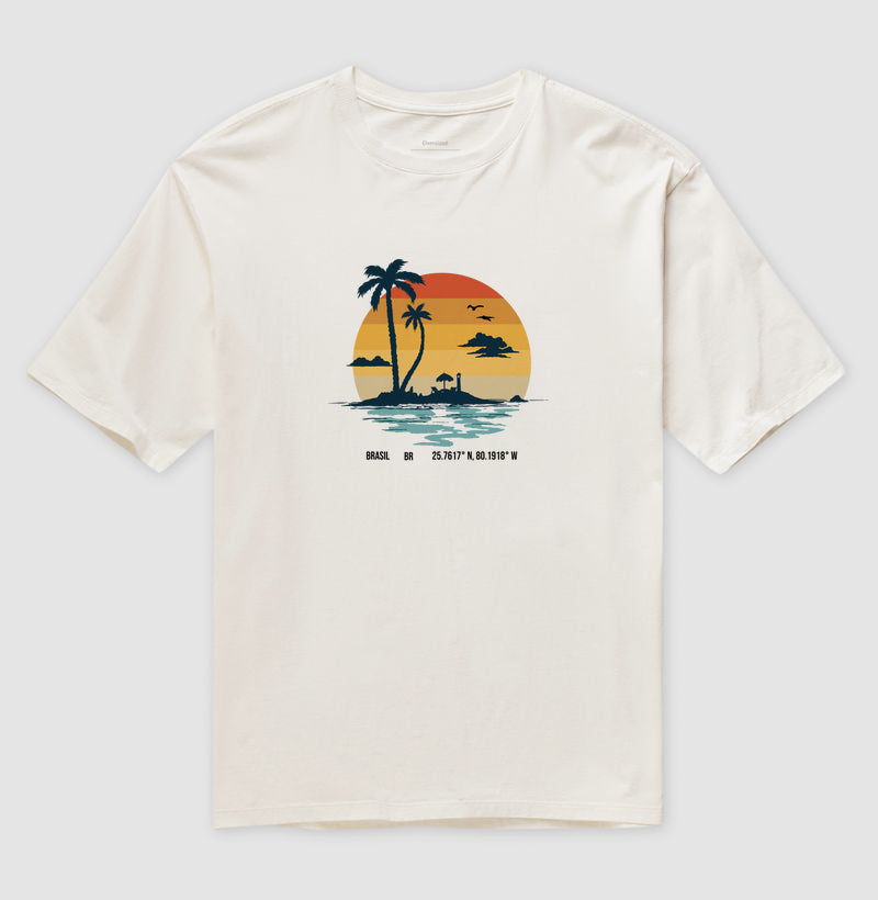 Camiseta Verão Brasil Algodão