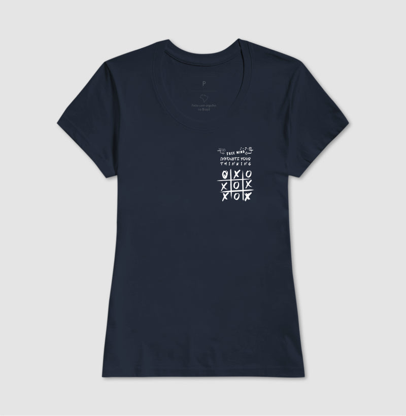 Camiseta 100% Algodão Mente Livre