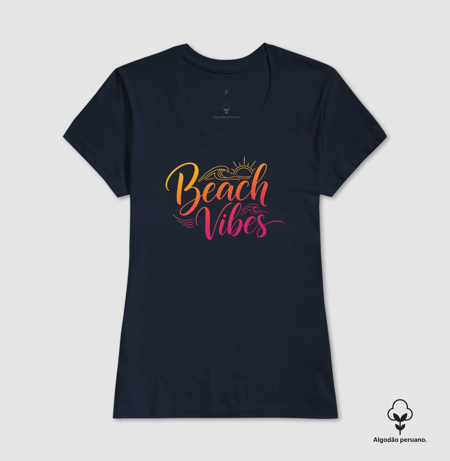 Camiseta 100% Algodão Peruano Beach Vibes