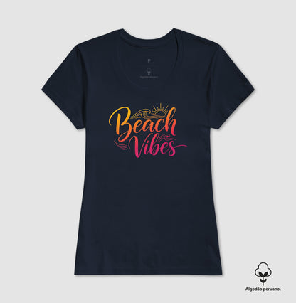 Camiseta 100% Algodão Peruano Beach Vibes