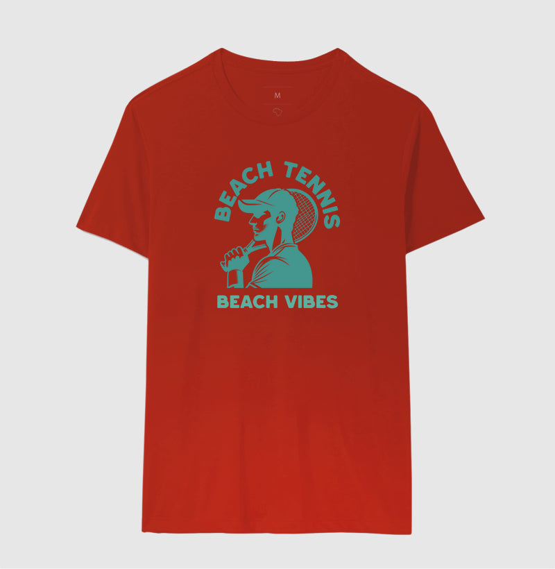 Camiseta Beach Tennis Vibes Algodão - Masculina