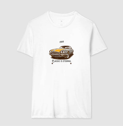 Camiseta Vintage Clássico Eterno 100% Algodão