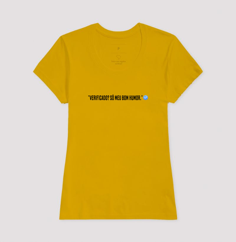 Camiseta Verificado 100% Algodão