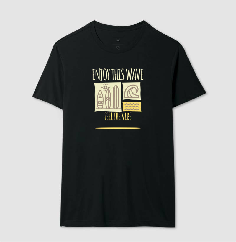 Camiseta Sinta essa Vibe 100%% Algodão