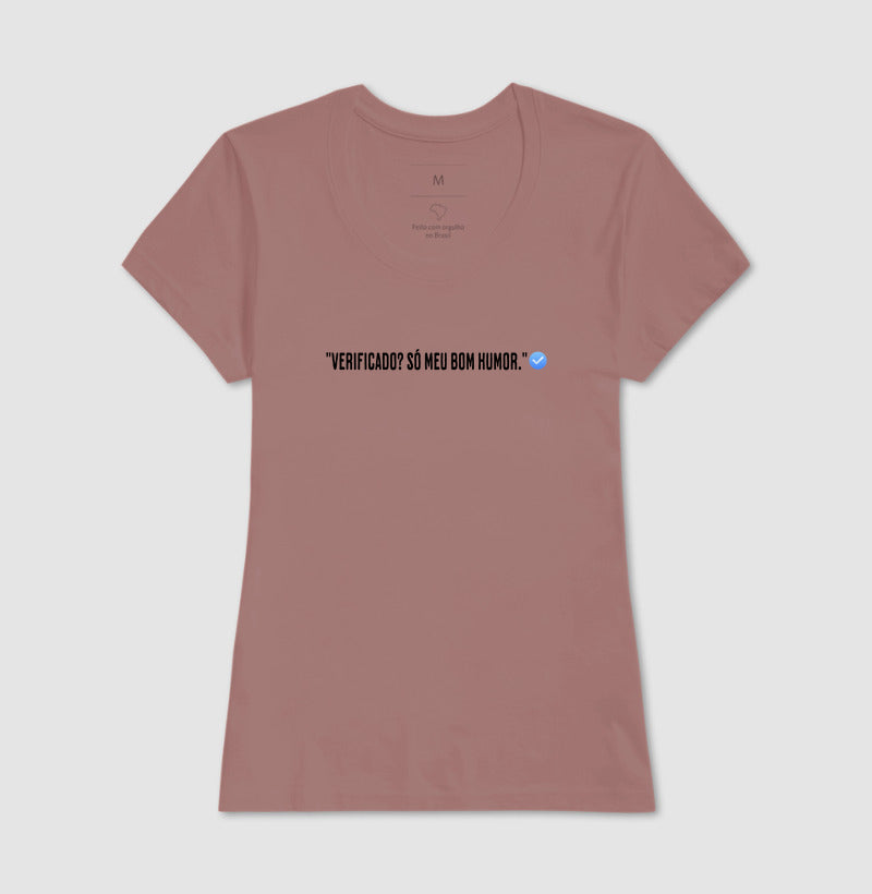 Camiseta Verificado 100% Algodão