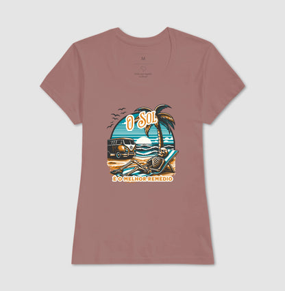 Camiseta Sol é Melhor Rémedio Algodão