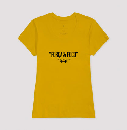 Camiseta Força e Foco 100% Algodão