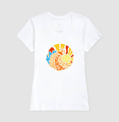 Camiseta Mar Brisa Sol em Algodão