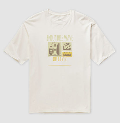 Camiseta Oversized Vibe 100% Algodão