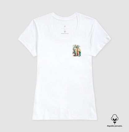 Camiseta 100% Algodão Peruano Surfboard
