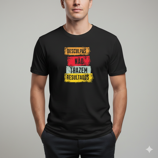 Camiseta Fitness 100% Algodão Casual