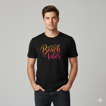 Camiseta 100% Algodão Peruano Beach Vibes