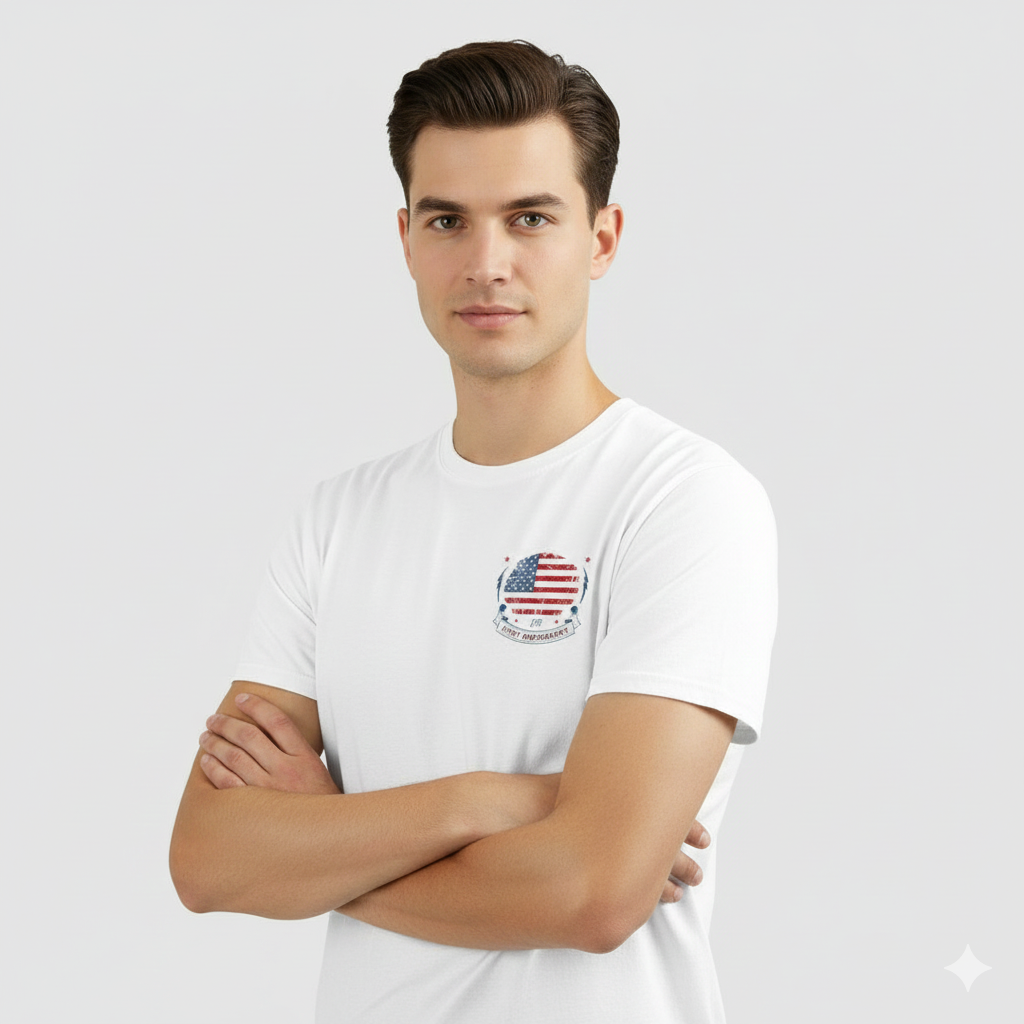 Camiseta 100% Algodão América