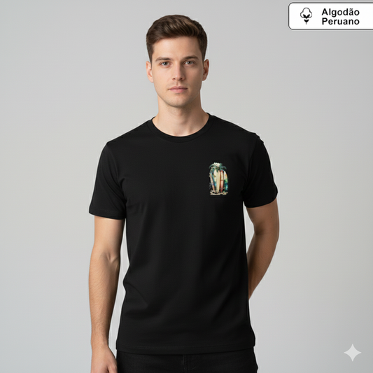Camiseta Básica Palms Algodão Peruano