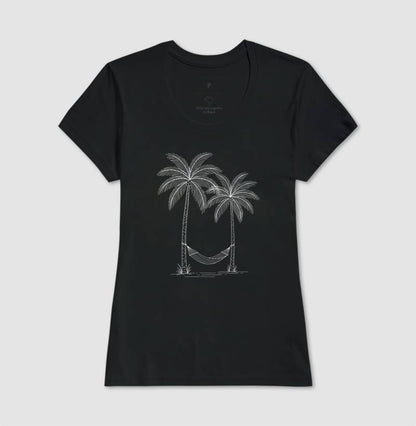 Camiseta 100% Algodão Coqueiro e Rede