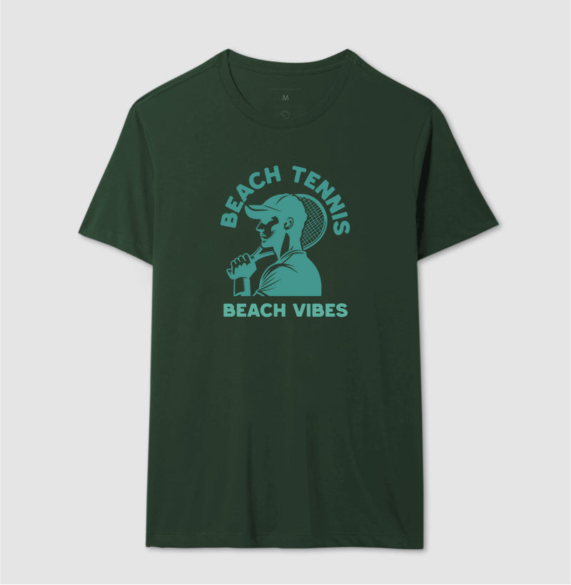 Camiseta Beach Tennis Vibes Algodão - Masculina